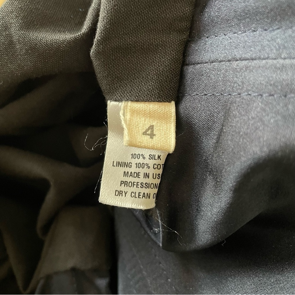 Charles Chang Lima Redux Silk Navy Blue Crumb Cat… - image 8